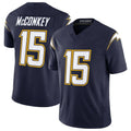 Johmsee LA.Chargers #15 Ladd McConkey Player Navy Vapor F.U.S.E. Limited Home Game Stitched Jerseys