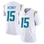 Johmsee LA.Chargers #15 Ladd McConkey Player White Limited Vapor Untouchable Home Game Stitched Jerseys