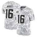 Johmsee LA.Chargers #16 J.K. Scott Player Arctic Camo Salute To Service Limited Game Stitched Jerseys