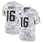 Johmsee LA.Chargers #16 J.K. Scott Player Arctic Camo Salute To Service Limited Game Stitched Jerseys
