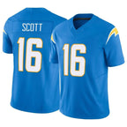 Johmsee LA.Chargers #16 J.K. Scott Player Blue Limited Vapor F.U.S.E. Home Game Stitched Jerseys