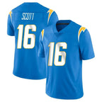 Johmsee LA.Chargers #16 J.K. Scott Player Blue Limited Vapor Untouchable Home Game Stitched Jerseys