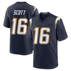 Johmsee LA.Chargers #16 J.K. Scott Player Navy Alternate Home Game Stitched Jerseys