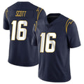 Johmsee LA.Chargers #16 J.K. Scott Player Navy Limited Vapor Untouchable Home Game Stitched Jerseys