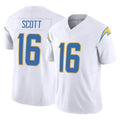 Johmsee LA.Chargers #16 J.K. Scott Player White Limited Vapor F.U.S.E. Home Game Stitched Jerseys