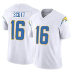 Johmsee LA.Chargers #16 J.K. Scott Player White Limited Vapor F.U.S.E. Home Game Stitched Jerseys