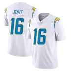 Johmsee LA.Chargers #16 J.K. Scott Player White Limited Vapor Untouchable Home Game Stitched Jerseys