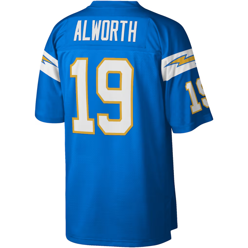 Johmsee LA.Chargers #19 Lance Alworth Mitchell & Ness Powder Blue Legacy Replica Jersey