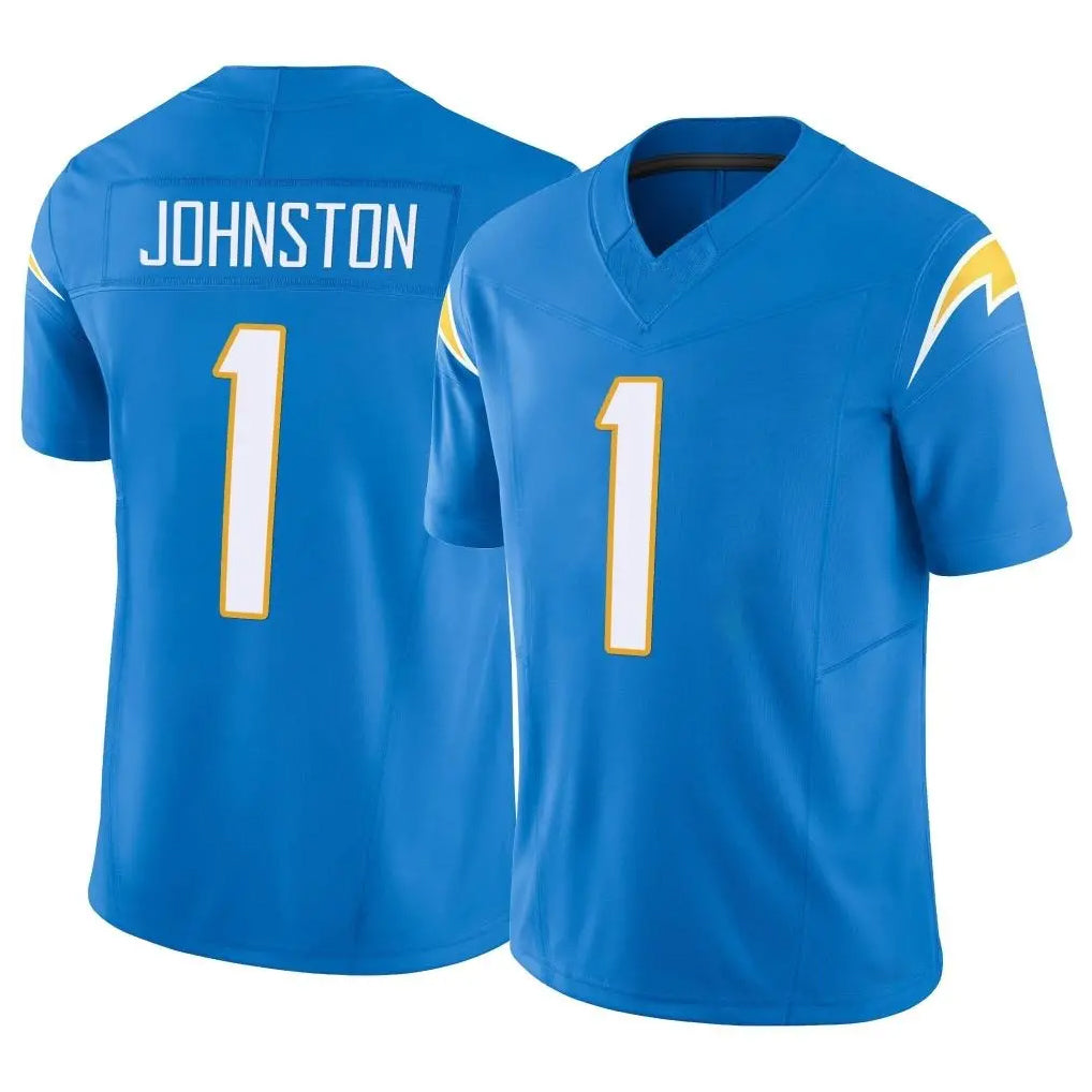 Johmsee LA.Chargers #1 Quentin Johnston Player Blue Limited Vapor F.U.S.E. Home Game Stitched Jerseys