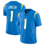 Johmsee LA.Chargers #1 Quentin Johnston Player Blue Limited Vapor Untouchable Home Game Stitched Jerseys