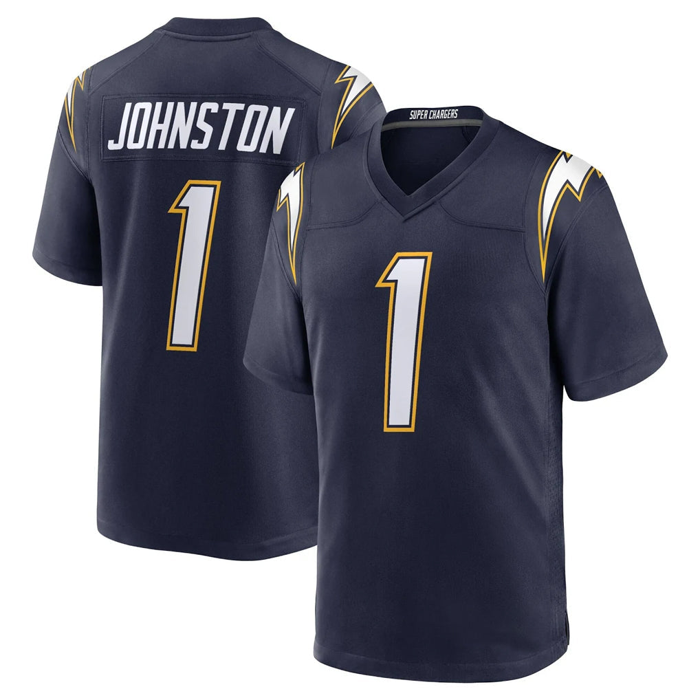 Johmsee LA.Chargers #1 Quentin Johnston Player Navy Alternate Home Game Stitched Jerseys
