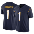 Johmsee LA.Chargers #1 Quentin Johnston Player Navy Limited Vapor F.U.S.E. Home Game Stitched Jerseys