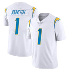 Johmsee LA.Chargers #1 Quentin Johnston Player White Limited Vapor Untouchable Home Game Stitched Jerseys