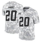 Johmsee LA.Chargers #20 Cam Hart Player Arctic Camo Salute To Service Limited Game Stitched Jerseys