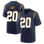 Johmsee LA.Chargers #20 Cam Hart Player Navy Home Game Stitched Jerseys