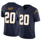Johmsee LA.Chargers #20 Cam Hart Player Navy Limited Vapor F.U.S.E. Home Game Stitched Jerseys