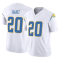 Johmsee LA.Chargers #20 Cam Hart Player White Limited Vapor F.U.S.E. Home Game Stitched Jerseys