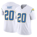 Johmsee LA.Chargers #20 Cam Hart Player White Limited Vapor F.U.S.E. Home Game Stitched Jerseys