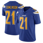 Johmsee LA.Chargers #21 LaDainian Tomlinson Player Navy Color Rush Vapor Untouchable Stitched Jerseys