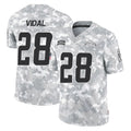 Johmsee LA.Chargers #28 Kimani Vidal Player Arctic Camo Salute To Service Limited Game Stitched Jerseys