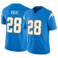 Johmsee LA.Chargers #28 Kimani Vidal Player Blue Limited Vapor F.U.S.E. Home Game Stitched Jerseys
