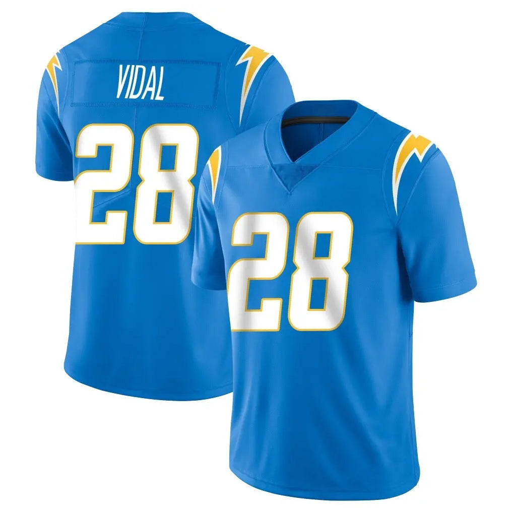 Johmsee LA.Chargers #28 Kimani Vidal Player Blue Limited Vapor Untouchable Home Game Stitched Jerseys