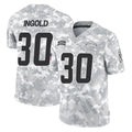 Johmsee LA.Chargers #30 Alec Ingold Player Arctic Camo Salute To Service Limited Game Stitched Jerseys