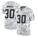 Johmsee LA.Chargers #30 Alec Ingold Player Arctic Camo Salute To Service Limited Game Stitched Jerseys