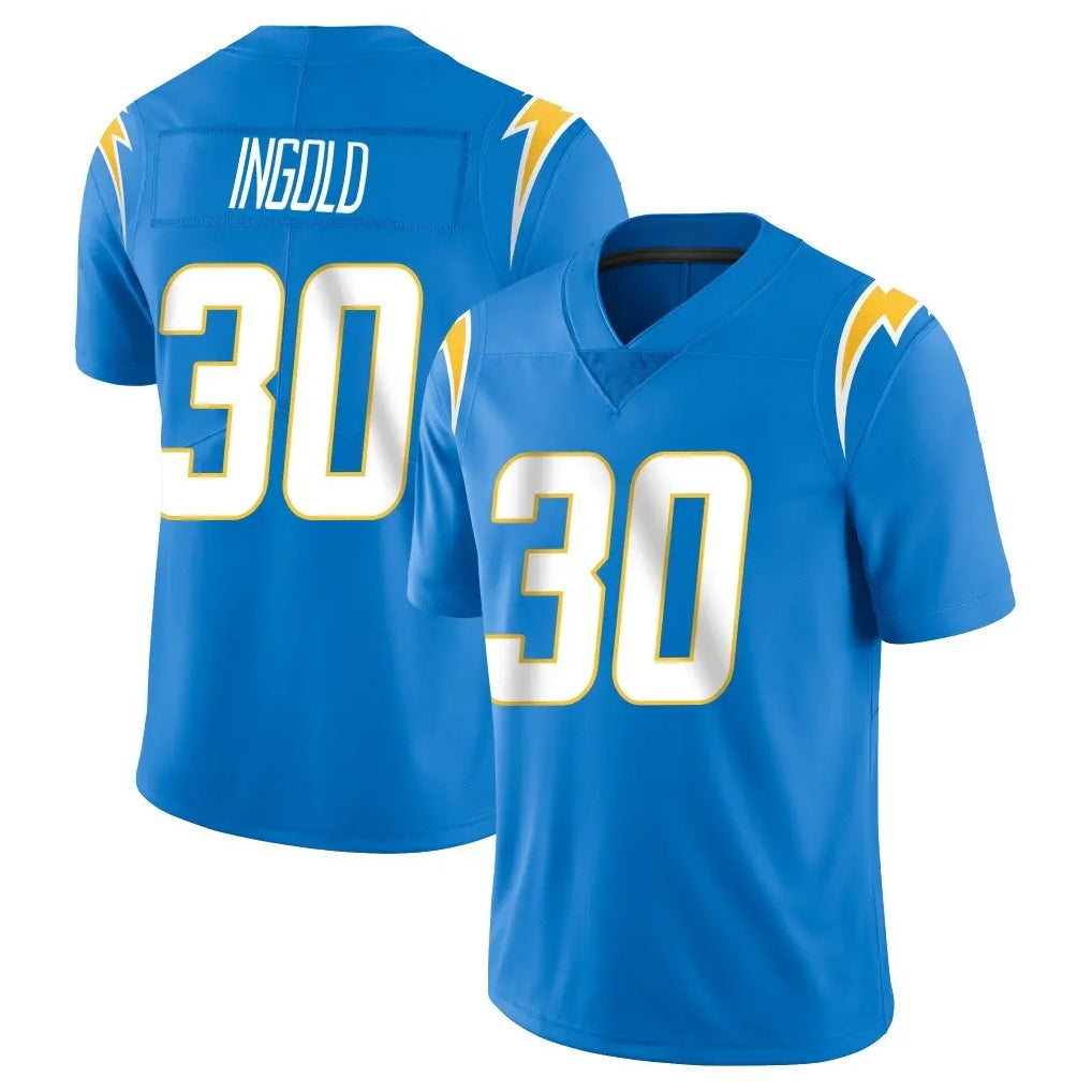 Johmsee LA.Chargers #30 Alec Ingold Player Blue Limited Vapor Untouchable Home Game Stitched Jerseys