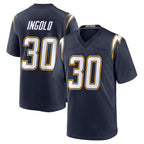 Johmsee LA.Chargers #30 Alec Ingold Player Navy Alternate Home Game Stitched Jerseys