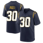 Johmsee LA.Chargers #30 Alec Ingold Player Navy Home Game Stitched Jerseys