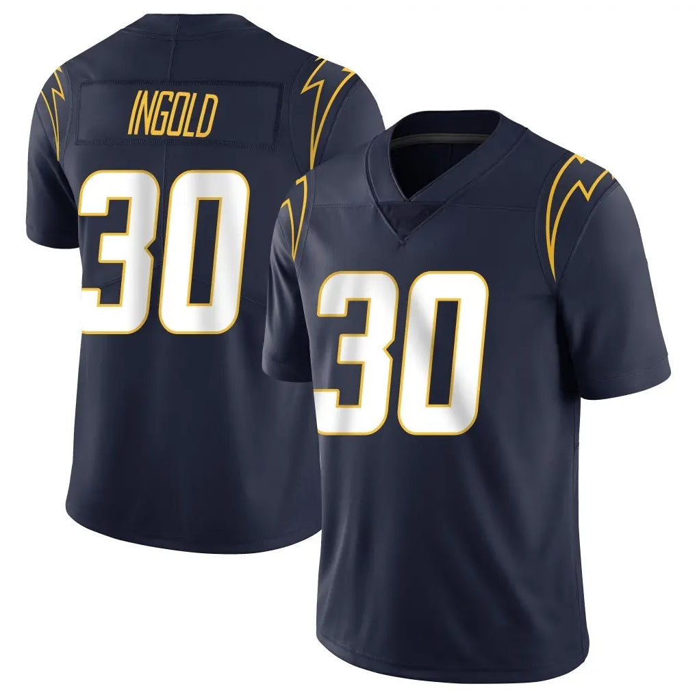 Johmsee LA.Chargers #30 Alec Ingold Player Navy Limited Vapor Untouchable Home Game Stitched Jerseys