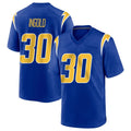 Johmsee LA.Chargers #30 Alec Ingold Player Royal Home Game Stitched Jerseys