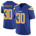 Johmsee LA.Chargers #30 Alec Ingold Player Royal Limited Color Rush Vapor Untouchable Home Game Stitched Jerseys