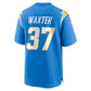 LA.Chargers #37 Isas Waxter Powder Blue Team Game Stitched American Football Jerseys