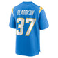 LA.Chargers #37 Jordan Oladokun Powder Blue Team Game Stitched American Football Jerseys