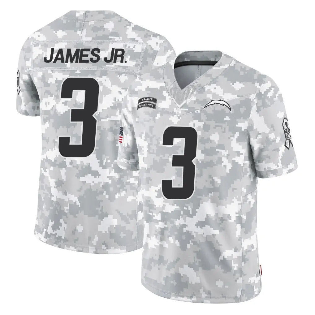 Johmsee LA.Chargers #3 Derwin James Jr. Player Arctic Camo Salute To Service Limited Game Stitched Jerseys