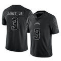 Johmsee LA.Chargers #3 Derwin James Jr. Player Black Limited Reflective Home Game Stitched Jerseys
