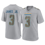 Johmsee LA.Chargers #3 Derwin James Jr. Player Gray Atmosphere Fashion Home Game Stitched Jerseys