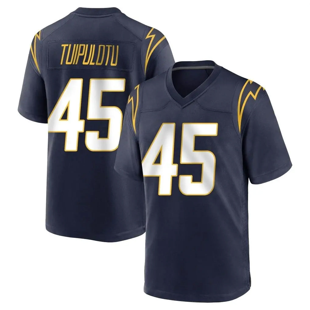 Johmsee LA.Chargers #45 Tuli Tuipulotu Player Navy Home Game Stitched Jerseys