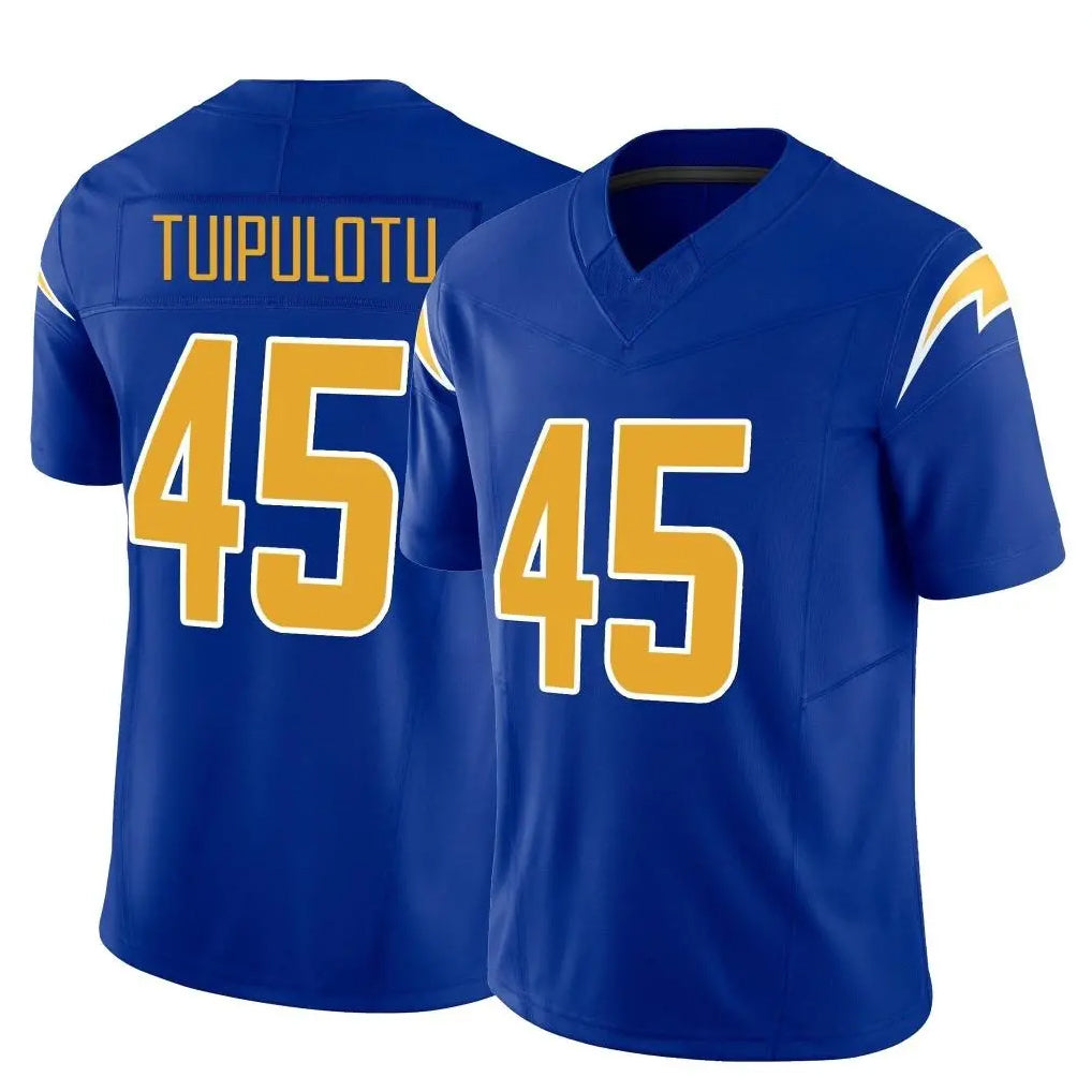 Johmsee LA.Chargers #45 Tuli Tuipulotu Player Royal Limited Vapor F.U.S.E. Home Game Stitched Jerseys