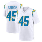 Johmsee LA.Chargers #45 Tuli Tuipulotu Player White Home Game Stitched Jerseys