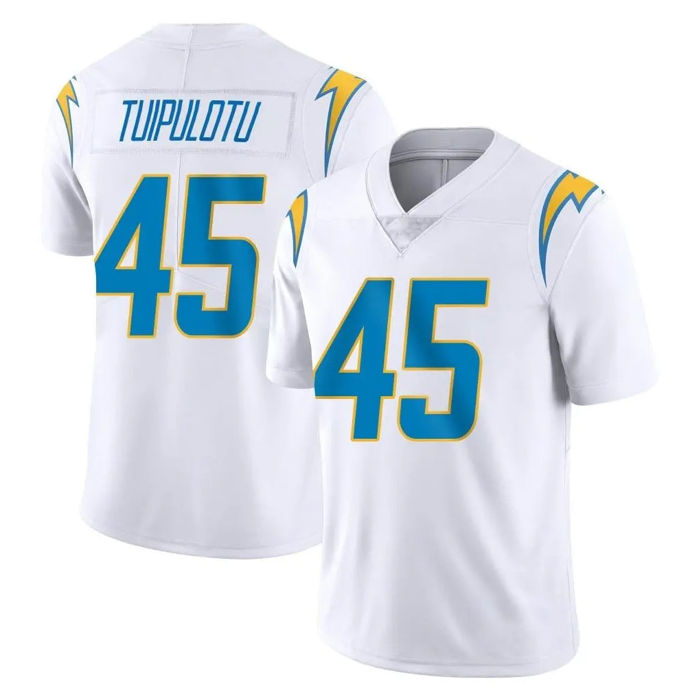 Johmsee LA.Chargers #45 Tuli Tuipulotu Player White Limited Vapor Untouchable Home Game Stitched Jerseys