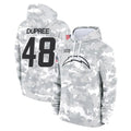Johmsee LA.Chargers #48 Bud Dupree Player Arctic Camo Salute to Service Hoodies Limited Game Stitched Jerseys