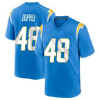 Johmsee LA.Chargers #48 Bud Dupree Player Blue Home Game Stitched Jerseys