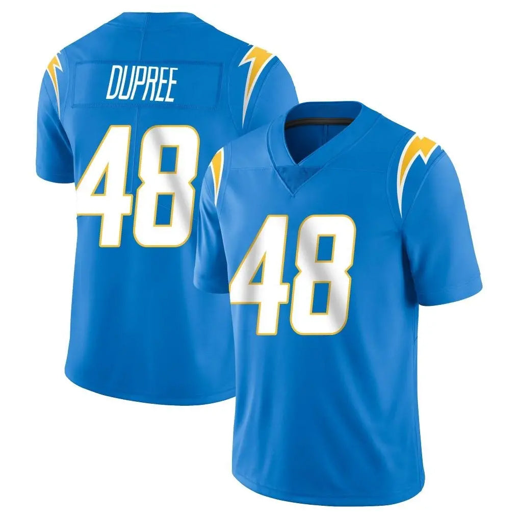 Johmsee LA.Chargers #48 Bud Dupree Player Blue Limited Vapor Untouchable Home Game Stitched Jerseys