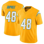 Johmsee LA.Chargers #48 Bud Dupree Player Gold Limited Vapor F.U.S.E. Home Game Stitched Jerseys