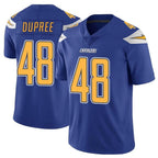 Johmsee LA.Chargers #48 Bud Dupree Player Royal Limited Color Rush Vapor Untouchable Home Game Stitched Jerseys