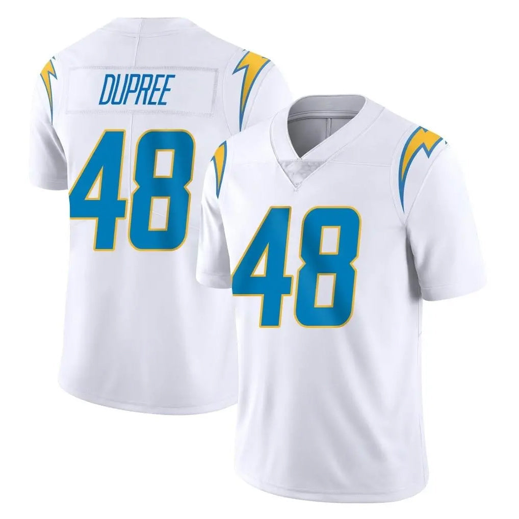 Johmsee LA.Chargers #48 Bud Dupree Player White Limited Vapor Untouchable Home Game Stitched Jerseys