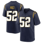 Johmsee LA.Chargers #52 Khalil Mack Player Navy Home Game Stitched Jerseys